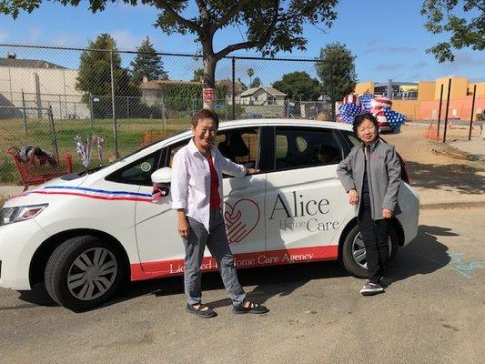 Participating in the Alameda 4th of July Parade, 2019