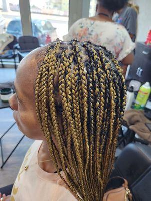 Medium Knotless Braids $210 (Paid $10 for wash)