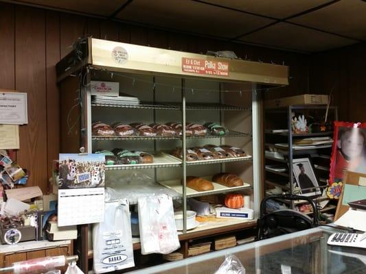 Breads on display.