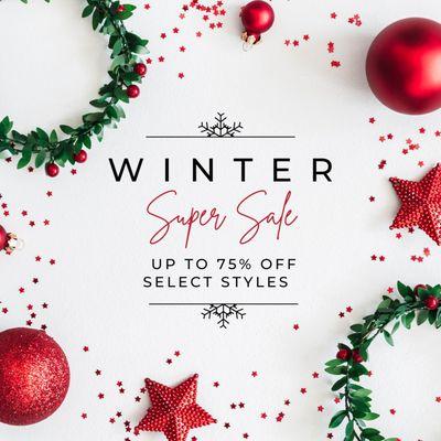 Winter Super Sale happening now! Popular designs discounted up to 75% off!