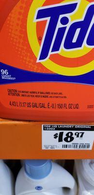 Sometimes the laundry detergent is a good deal...