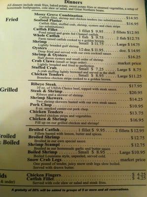 Page 2 of menu