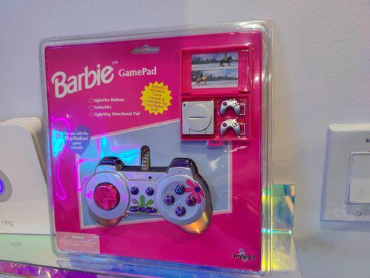 I couldn't believe my eyes when I saw this  Barbie GamePad.