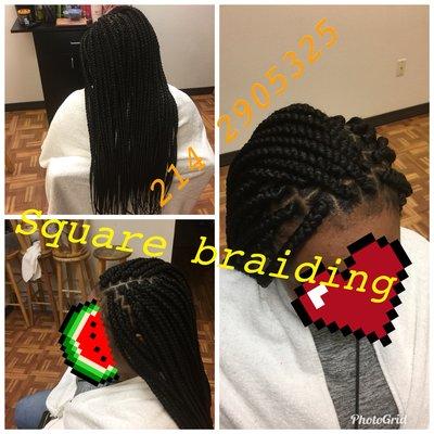 Square box braid