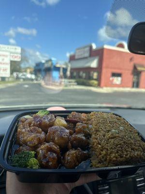 General Tso's Chicken with Pineapple