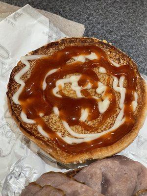 Arbys and Horsey Sauces together on a toasted bun!!