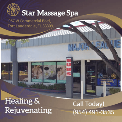 Star Massage Spa
957 W Commercial Blvd, Fort Lauderdale, FL 33309
MM:132988