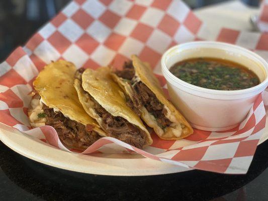 Quesa-Birria Tacos