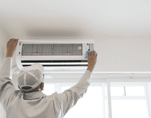 Split AC system installation