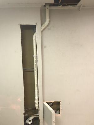 Vent for laundry install