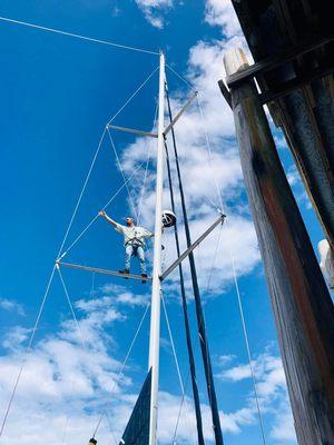 Rigging inspection during vessel survey