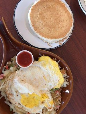 Skillet breakfast.