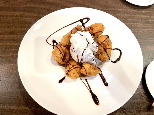 Fried Banana with Ice Cream