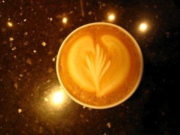 Beautiful latte art poured at Morsels!