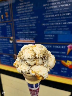 Peanut butter cookie dough caramel!