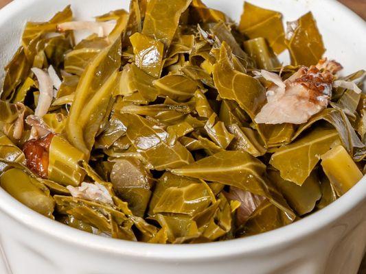 Collard Greens with Smoked Turkey Wings