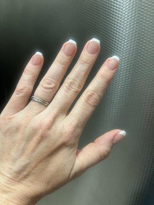 French acrylic manicure