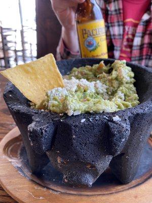 The fresh guacamole.