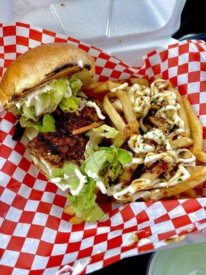 Chicken Katsu Sandwich with Hurricane fries - juicy and loaded with flavor sando