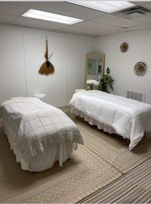 Come enjoy a relaxing massage in our beautiful treatment room. Many styles available!