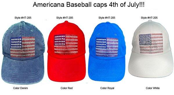 Rhinesstone USA flag
Baseball caps 100% cotton