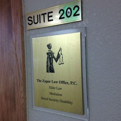 Zapor Law Offices, come by and visit our ever growing practice!