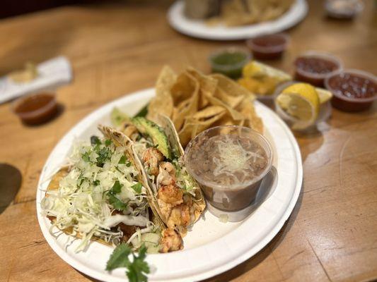 Two Taco Tasting Plate - fish taco especial & lobster taco