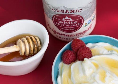 Delicious, traditionally tart and organic. White Mountain Foods Organic Bulgarian Yogurt.