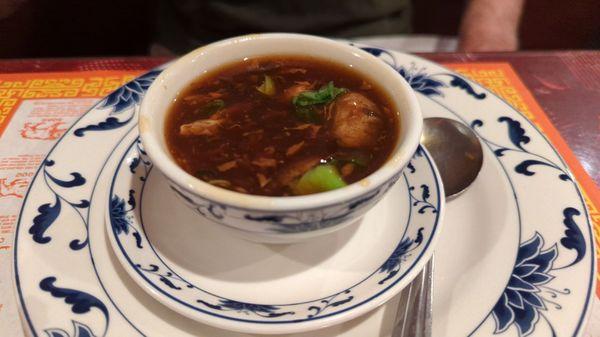 Hot sour soup needs more white pepper and vinegar for sour.