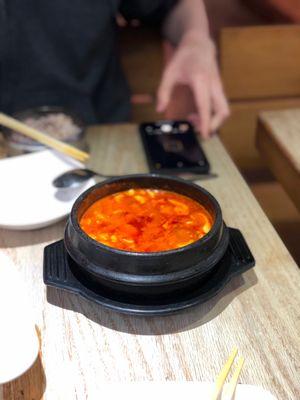 Sundubu or soft tofu soup