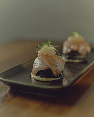 Shoyu glazed hamachi