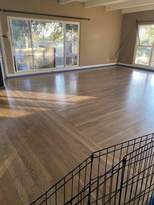 These are my floors after the 3 rd coat of polyurethane. Classic Oak Designs did an outstanding job! I highly recommend them