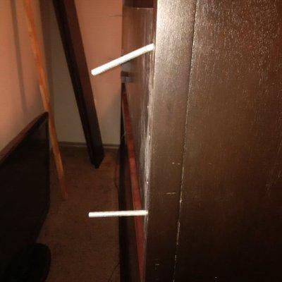 Bent bed frame