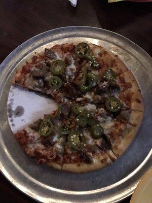 Very good meat lover's pizza