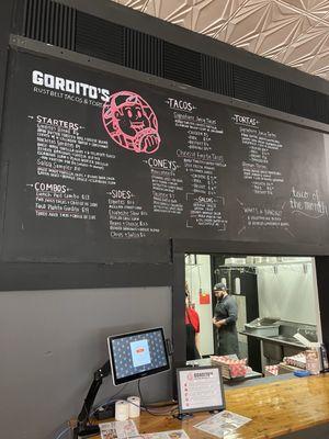 Gordito's menu