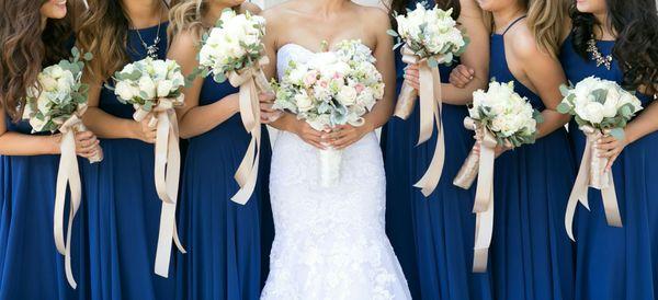 Bridal party bouquets