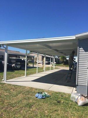 Large elite carport build in Parrish!