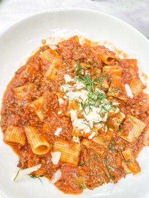 RIGATONI BOLOGNESE ragoût of pork & veal