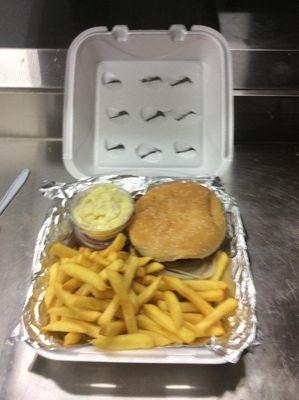 Cheeseburger Platter $7.99 Tx.