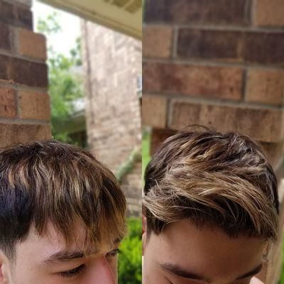 Men's cut and highlights