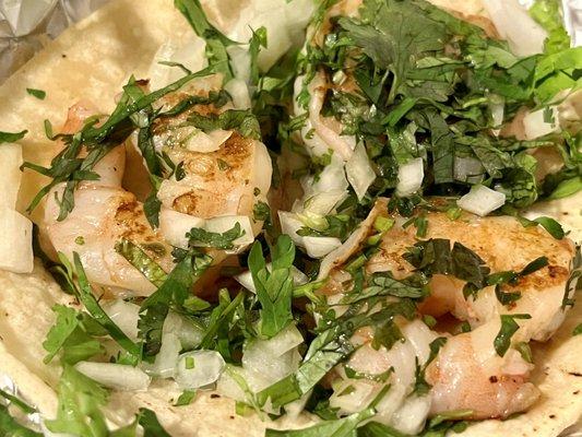 Camarones shrimp taco