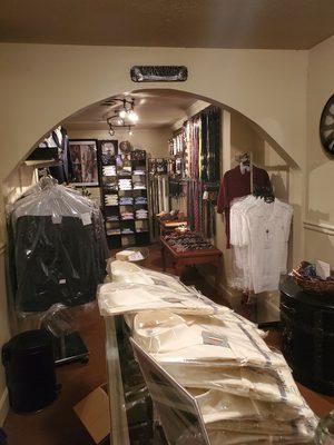 Inside store