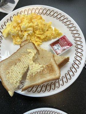 Scrambled Eggs and Toast