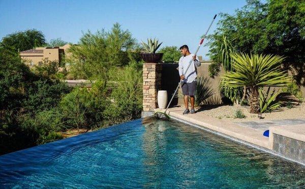 Skimming the pool