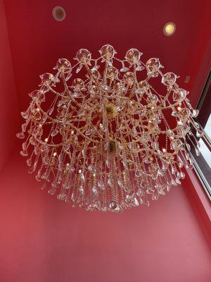 Pretty halfway chandelier