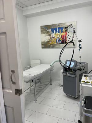 The laser procedure room