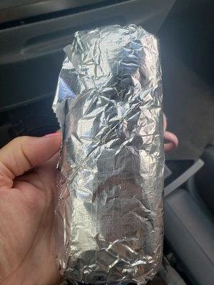 Handheld breakfast burrito