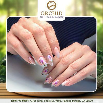 Nails on point!  Come experience the ultimate pampering at Orchid Nail Bar & Salon. Your perfect nails await!