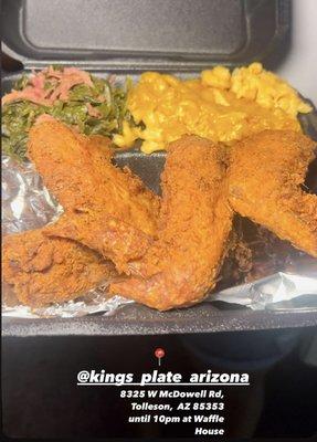 Best soul food food truck in the Valley! Look no further! Ma & Cheese, Greens, Fried Chicken, Mashed Potatoes and more! We can cater too!