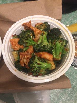 Chicken with broccoli